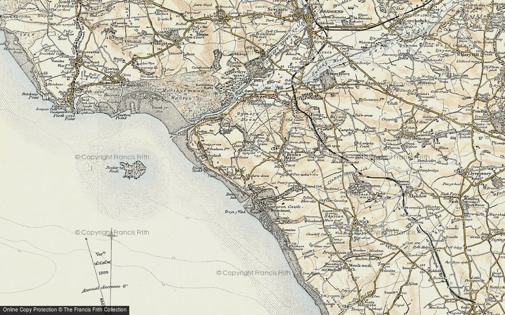 Old Map of Heol-y-mynydd, 1900-1901 in 1900-1901