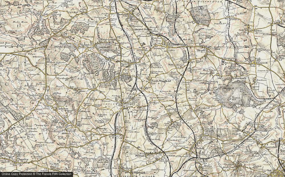 Old Map of Hepthorne Lane, 1902-1903 in 1902-1903
