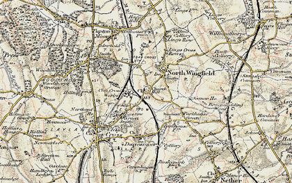 Old map of Hepthorne Lane in 1902-1903