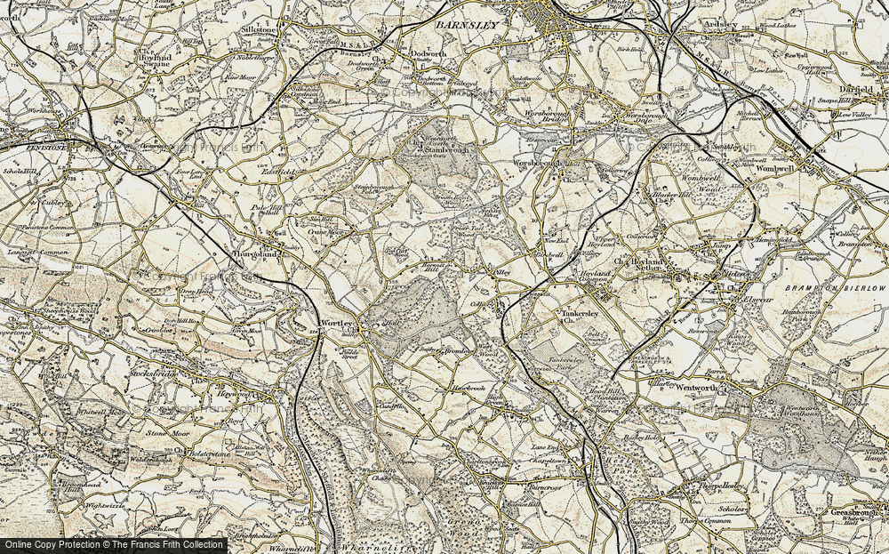 Old Map of Hermit Hill, 1903 in 1903