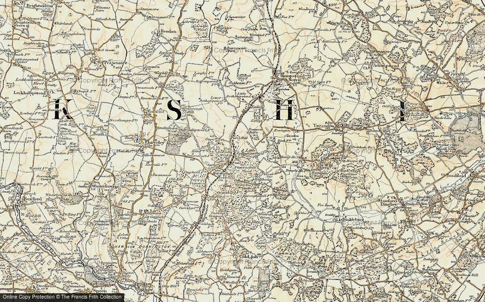 Old Map of Hermitage, 1897-1900 in 1897-1900