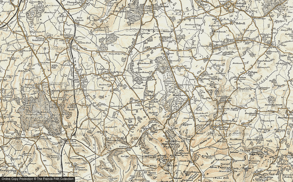 Old Map of Hermitage, 1899 in 1899