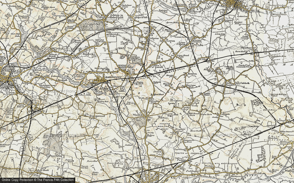 Old Map of Hermitage Green, 1903 in 1903