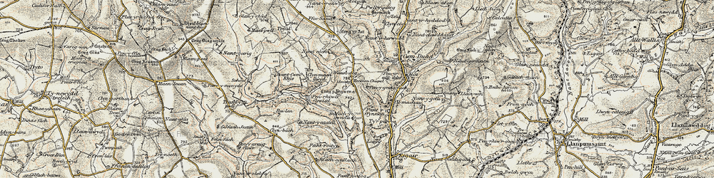 Old map of Triol in 1901