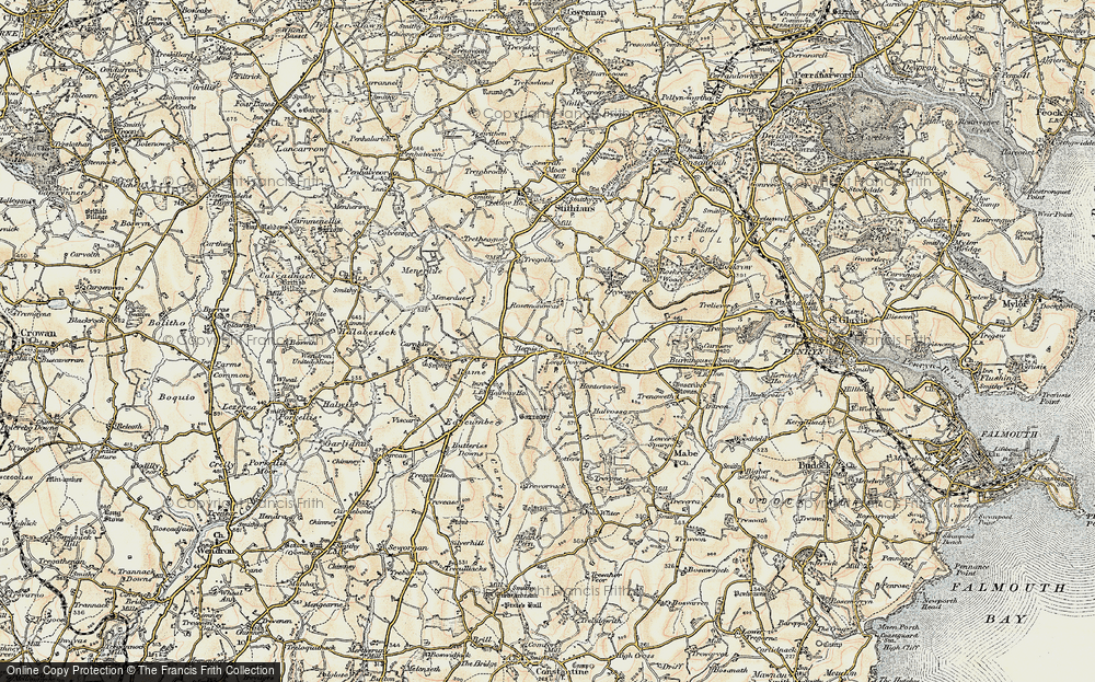 Old Map of Herniss, 1900 in 1900