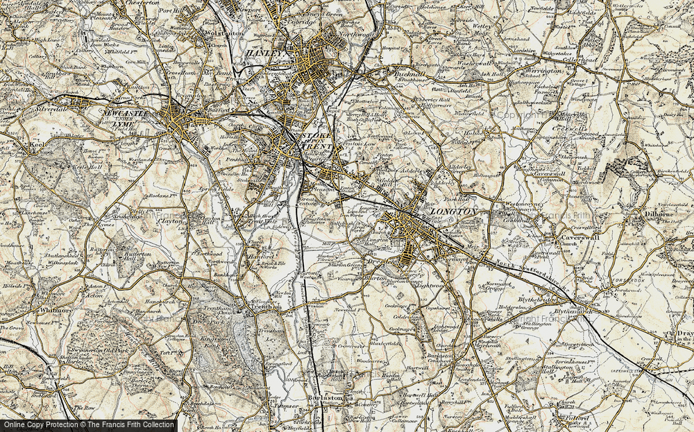 Old Map of Heron Cross, 1902 in 1902