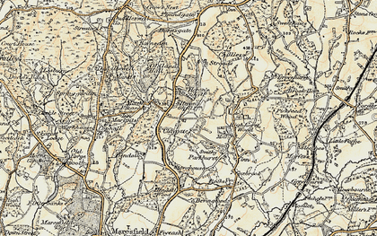 Old map of Heron's Ghyll in 1898