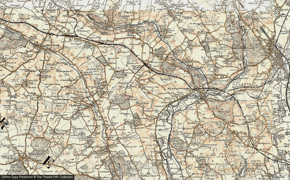 Old Map of Heronsgate, 1897-1898 in 1897-1898