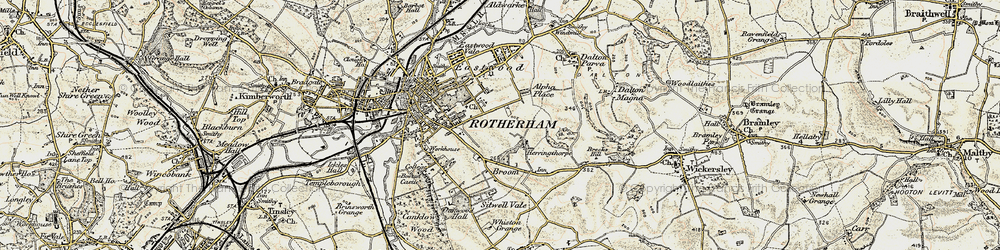 Old map of Herringthorpe in 1903