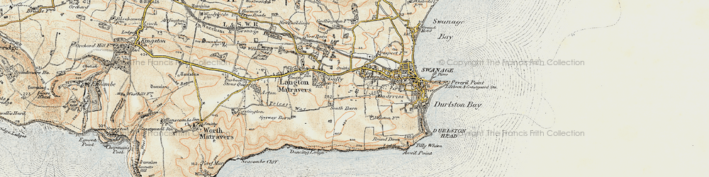 Old map of Herston in 1899-1909