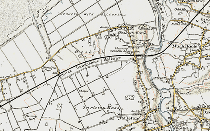 Old map of Hesketh Moss in 1902-1903