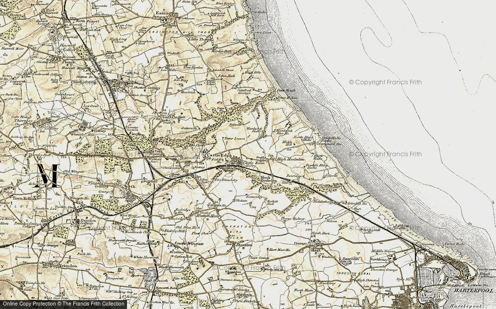 Old Map of Hesleden, 1901-1904 in 1901-1904