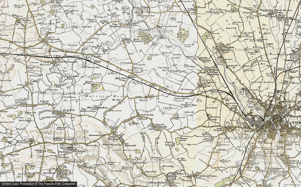 Old Map of Hessay, 1903 in 1903