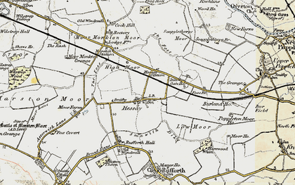Old map of Hessay in 1903