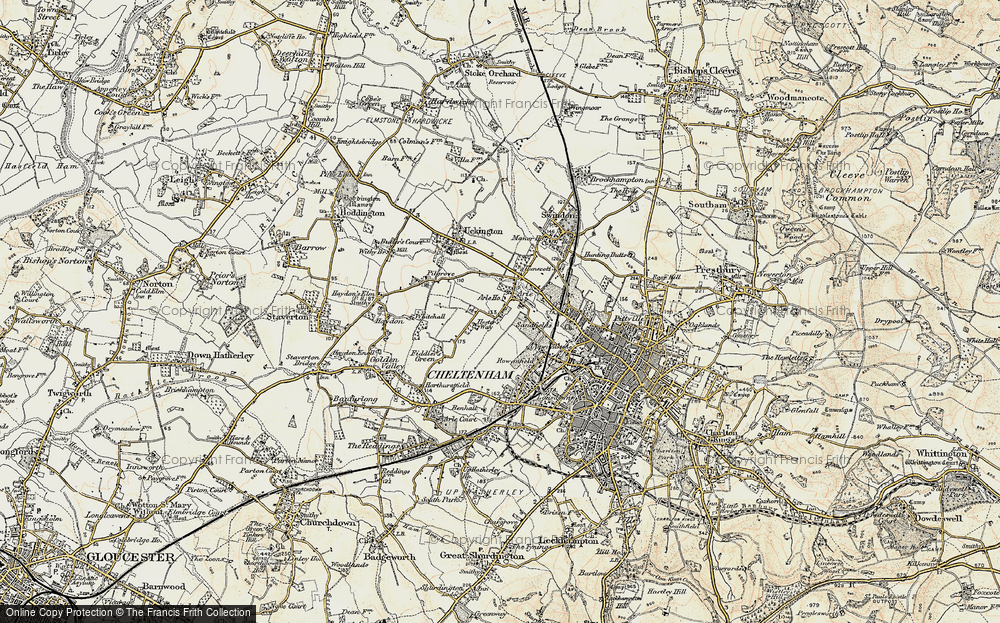 Old Map of Hester's Way, 1898-1900 in 1898-1900