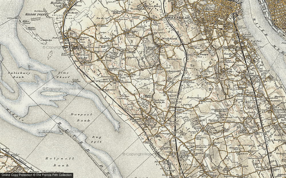 Old Map of Heswall, 1902-1903 in 1902-1903
