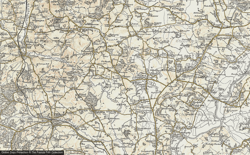 Old Map of Hethelpit Cross, 1899-1900 in 1899-1900