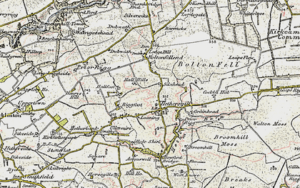 Old map of Breaks Moss in 1901-1904