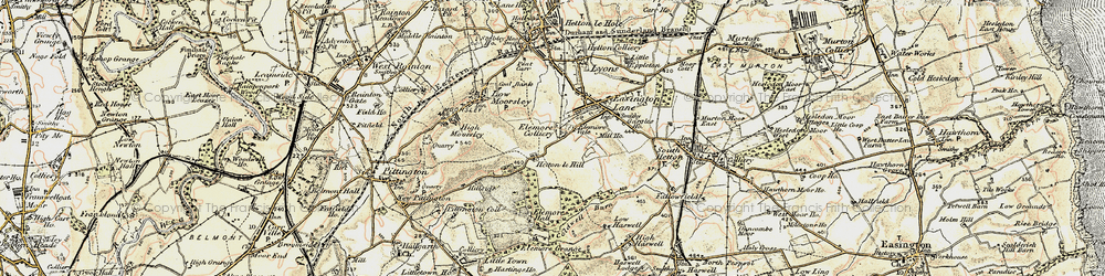 Old map of Hetton-le-Hill in 1901-1904