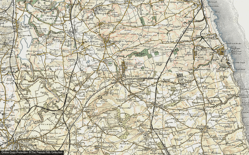 Old Map of Hetton-Le-Hole, 1901-1904 in 1901-1904