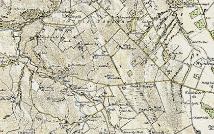 Old map of Wharton Ho in 1901-1904