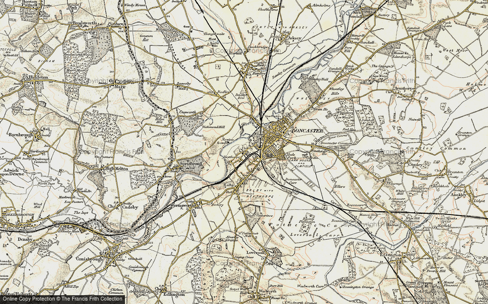 Old Map of Hexthorpe, 1903 in 1903