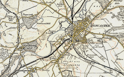 Old map of Hexthorpe in 1903