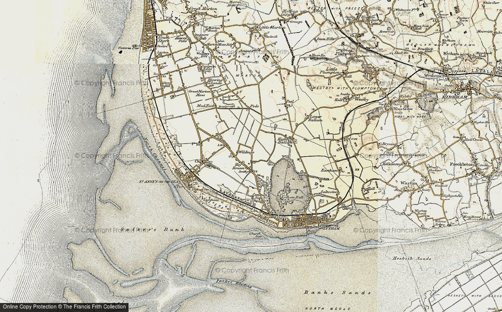Old Map of Hey Houses, 1903 in 1903