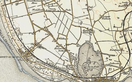 Old map of Hey Houses in 1903