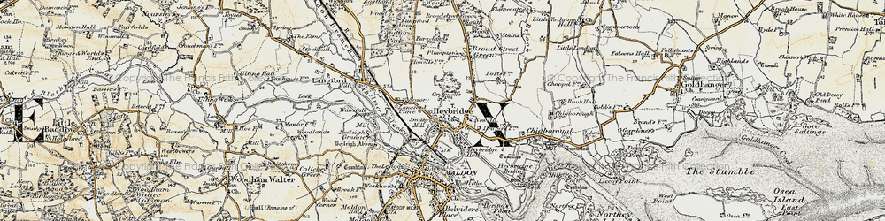 Old map of Heybridge in 1898
