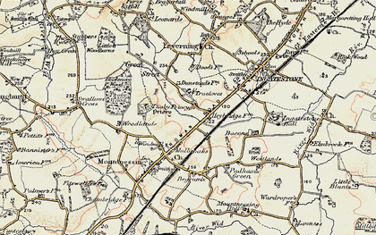 Old map of Heybridge in 1898