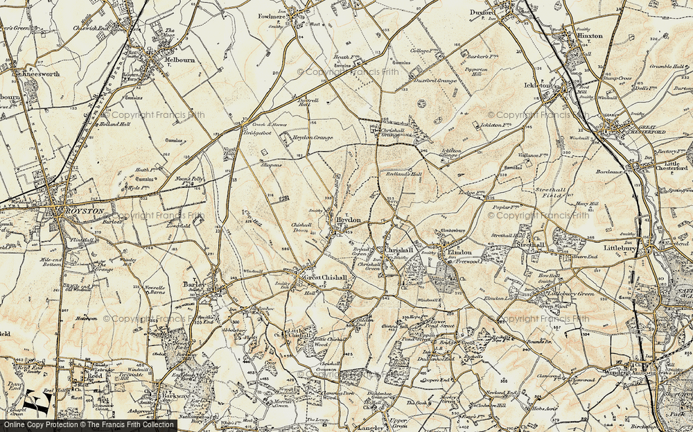 Old Map of Heydon, 1898-1901 in 1898-1901