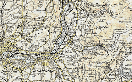 Old map of Heyrod in 1903