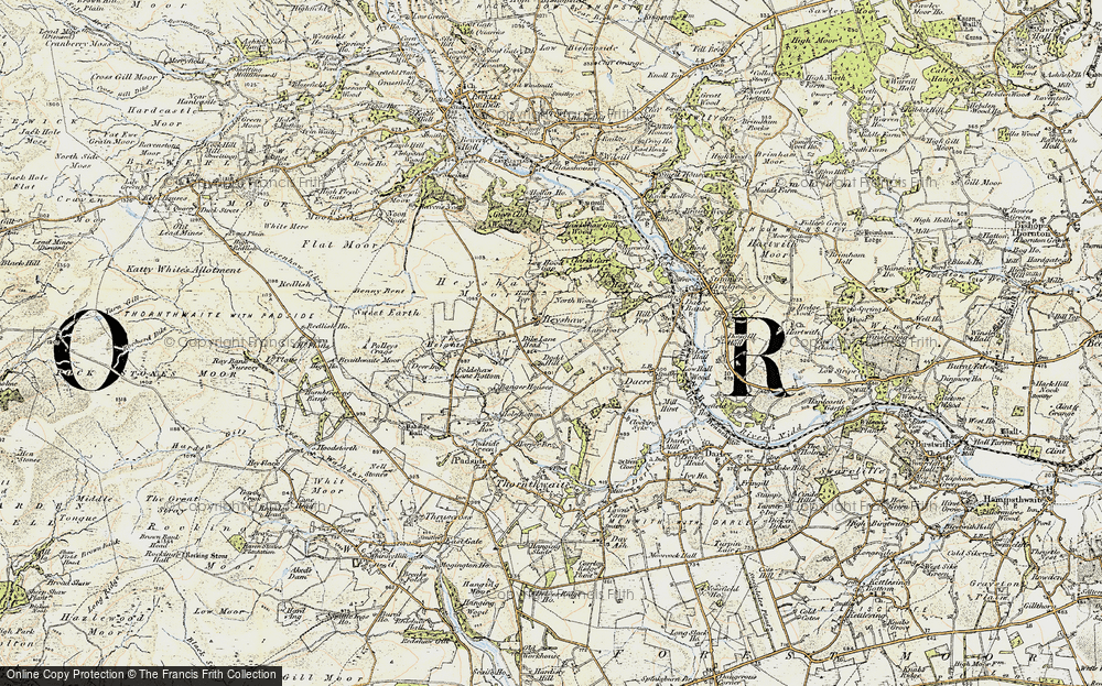 Old Map of Heyshaw, 1903-1904 in 1903-1904