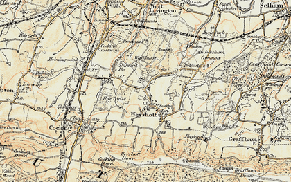 Old map of Heyshott Green in 1897-1900