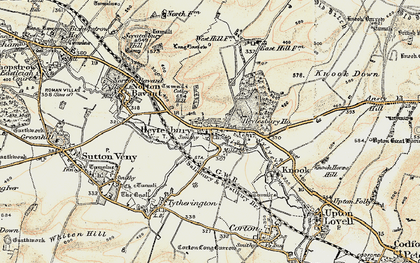 Old map of Heytesbury in 1897-1899