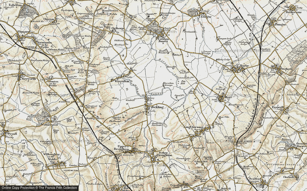 Old Map of Hickling, 1902-1903 in 1902-1903