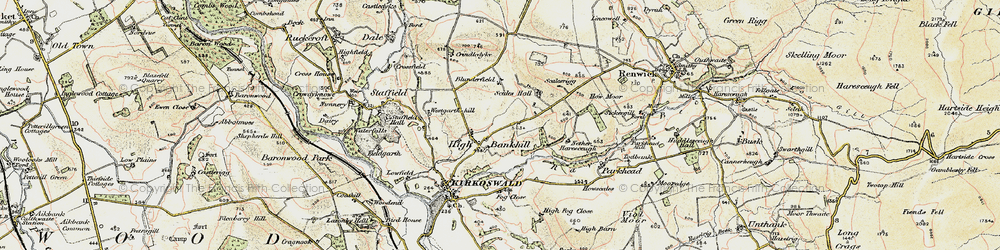 Old map of Blunderfield in 1901-1904