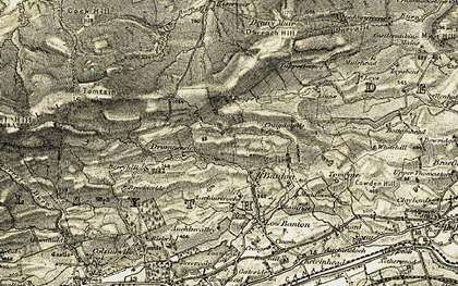 Old map of Linns in 1904-1907