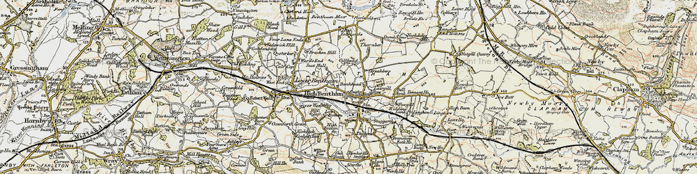 Old map of High Bentham in 1903-1904