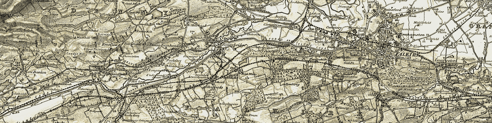 Old map of High Bonnybridge in 1904-1907