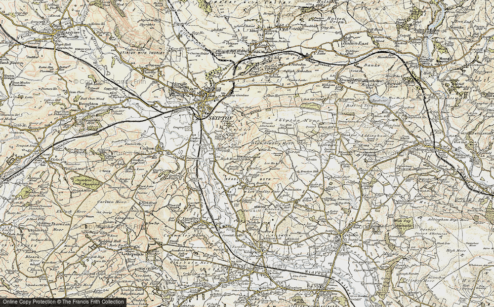 Old Map of High Bradley, 1903-1904 in 1903-1904