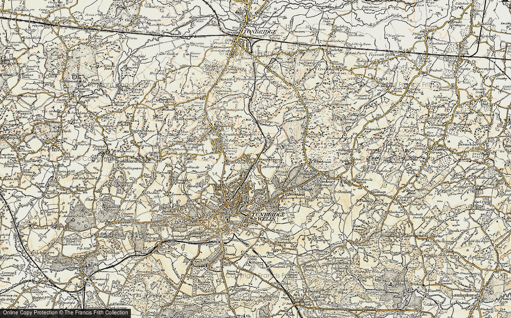 Old Map of High Brooms, 1897-1898 in 1897-1898