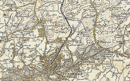 Old map of High Brooms in 1897-1898