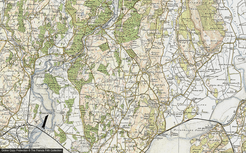 Old Map of High Cark, 1903-1904 in 1903-1904