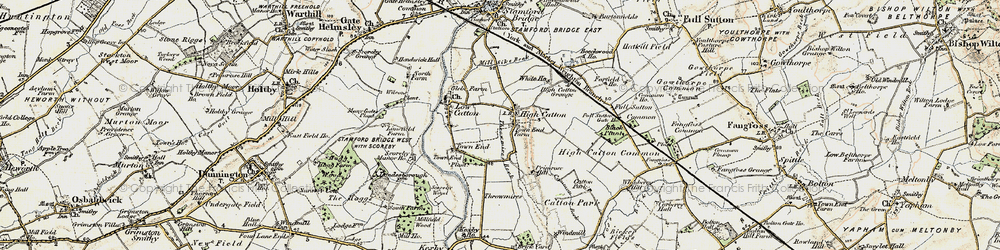 Old map of High Catton in 1903