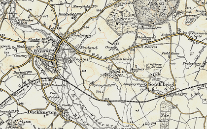 Old map of High Cogges in 1898-1899