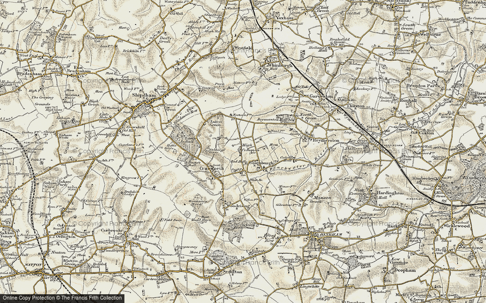 Old Map of High Common, 1901-1902 in 1901-1902
