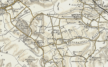 Old map of High Common in 1901-1902