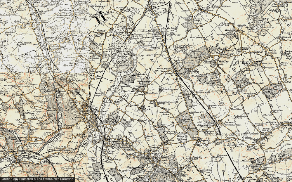 Old Map of High Cross, 1897-1898 in 1897-1898